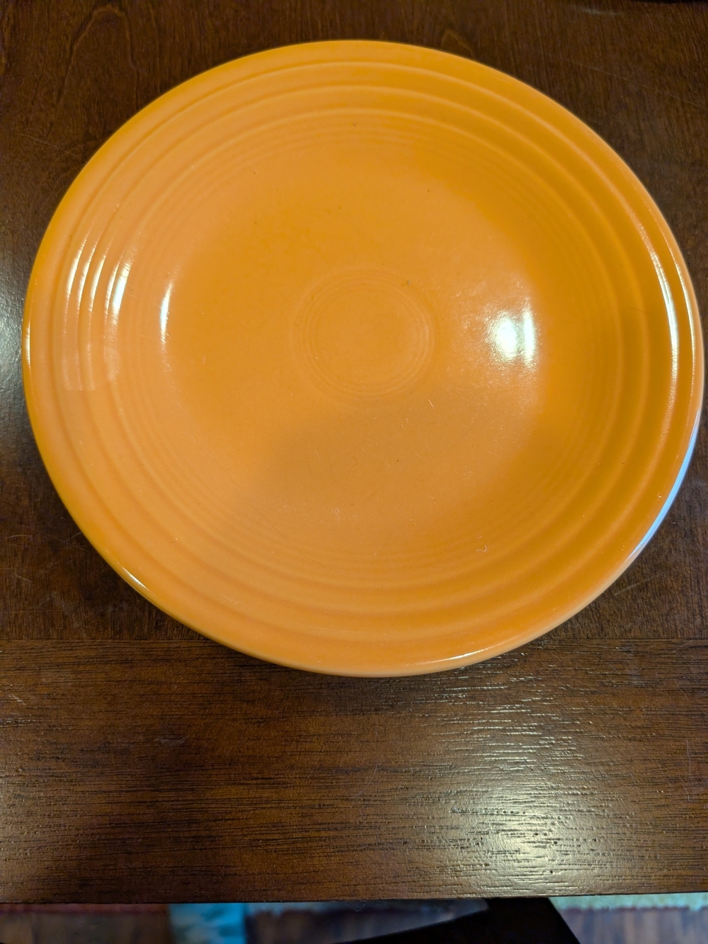 Fiestaware Tangerine Orange Luncheon Plate